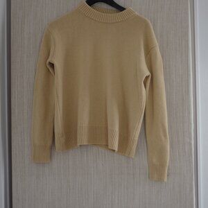 Vince Nude/Beige Cashmere Mockneck Women Relaxed Pullover Size:XS